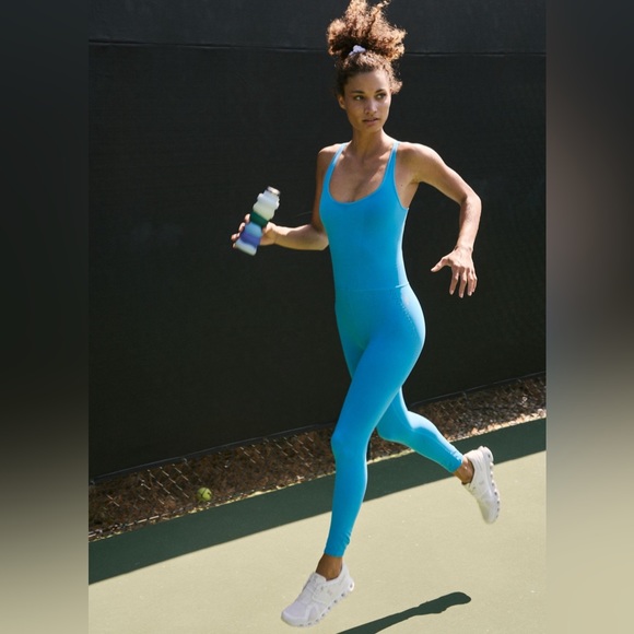 SOLD! Free People Good Karma Onesie | BLUE RIVER - Picture 4 of 8